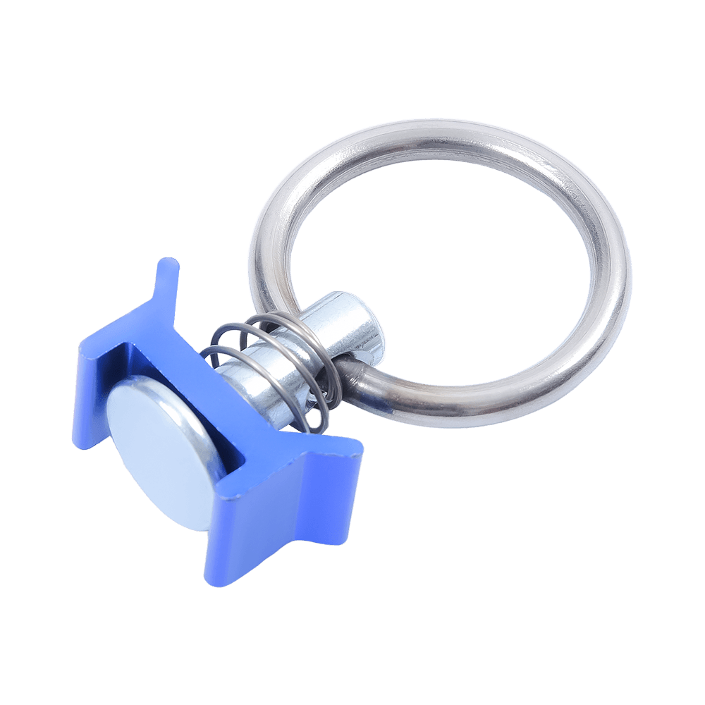Set met ronde L-trackingfitting en bevestigingsanker voor vrachtwagen
