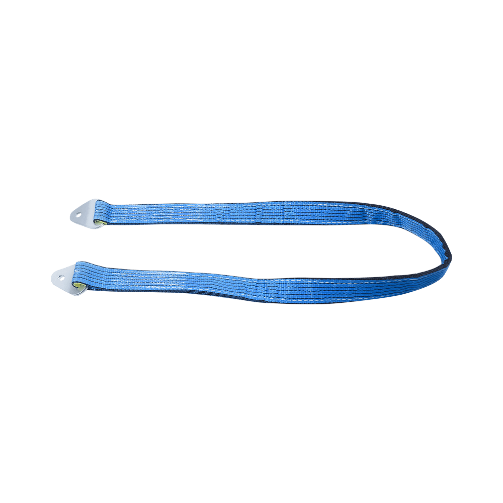 Robuuste blauwe beschermhoes, brede auto-as-sleepriemen met D-ring