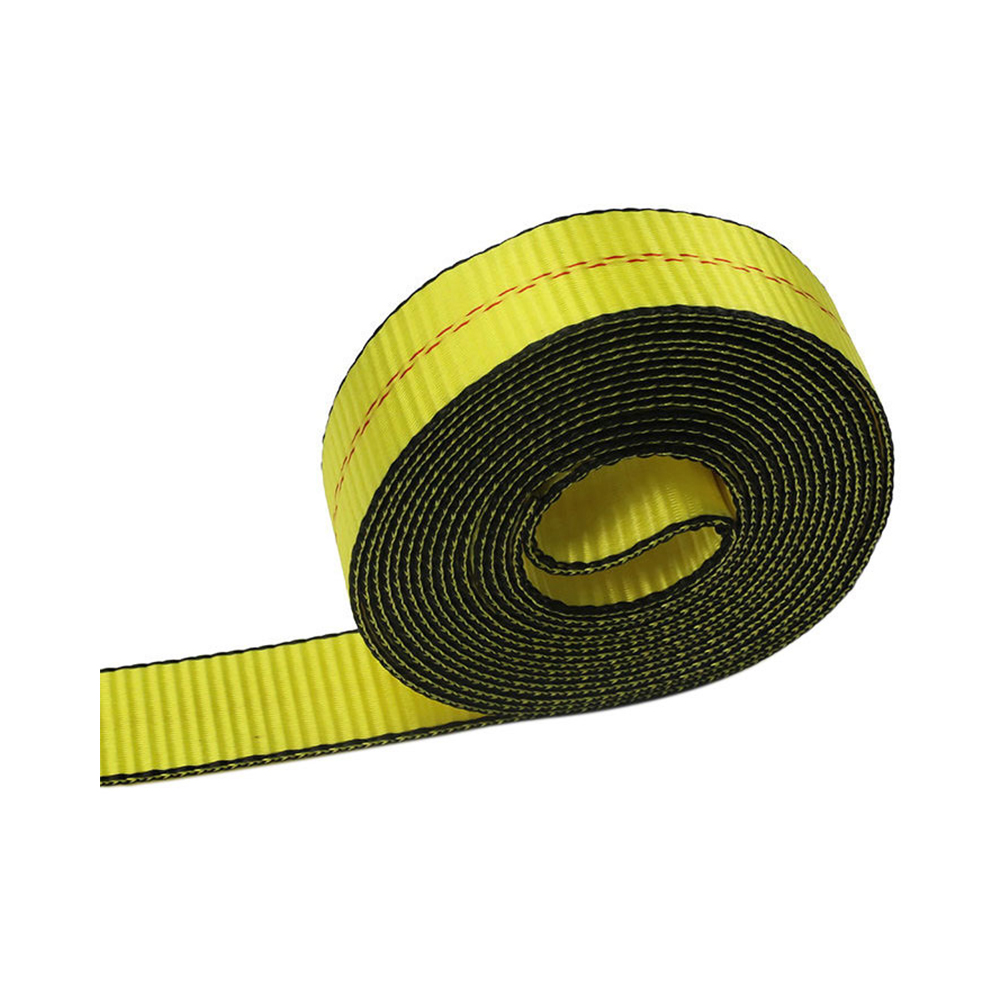 2 inch gele lierriem met dubbele J-haak