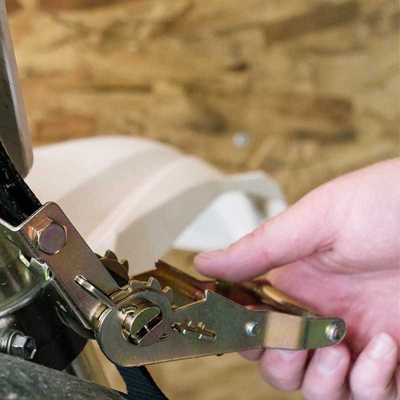 1'' X 7' Mini-motorfietsratelriem met S-haken