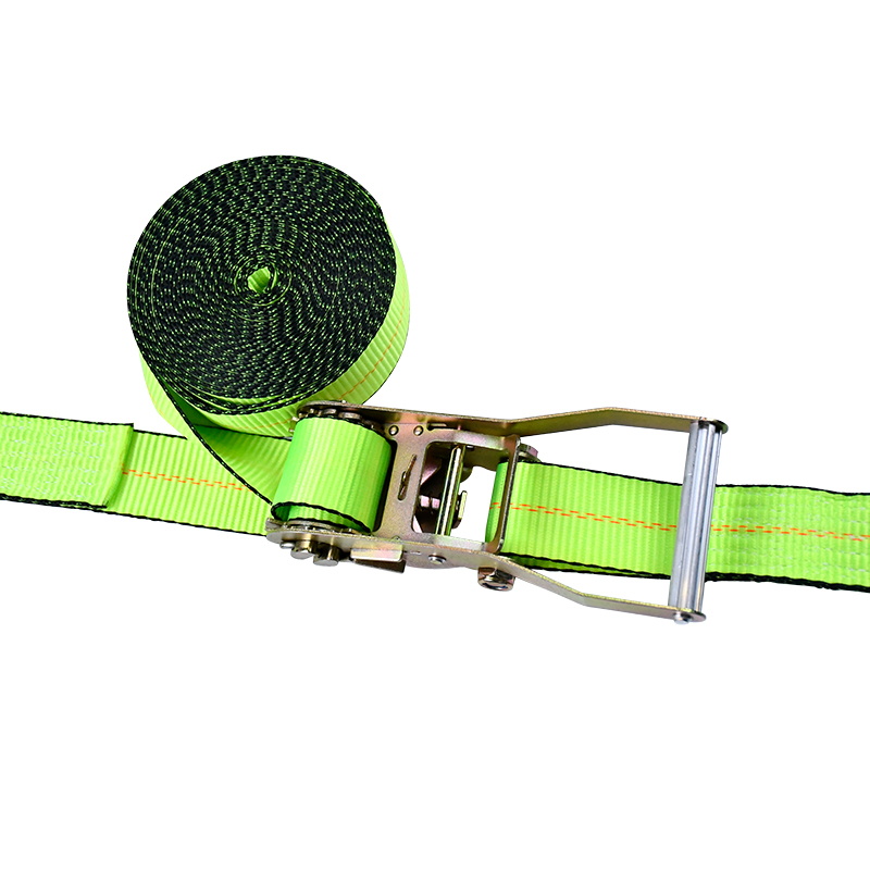 4' X 30' groene ratelriem met platte haken