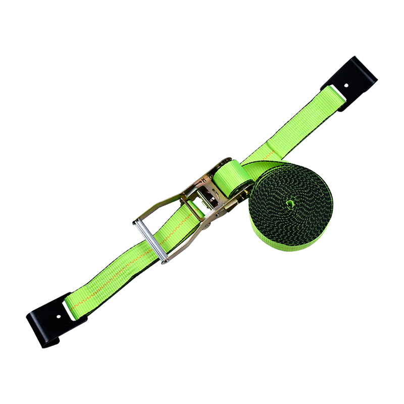 4' X 30' groene ratelriem met platte haken