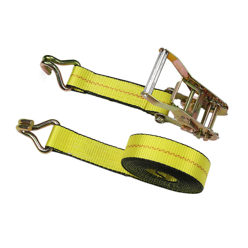 2 inch duurzame ratelriem met zwarte rand en draaihaken