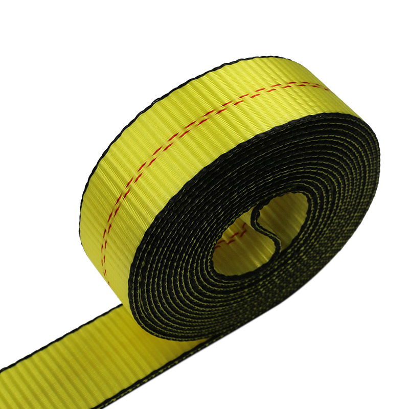 2 inch duurzame ratelriem met zwarte rand en draaihaken