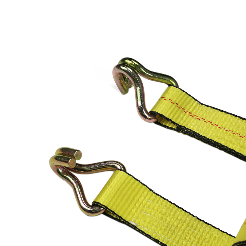 2 inch duurzame ratelriem met zwarte rand en draaihaken