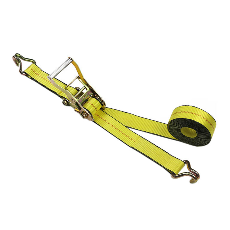 2 inch duurzame ratelriem met zwarte rand en draaihaken
