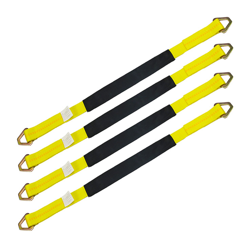 De 4-pack asriemen 2-inch wielband naar beneden
