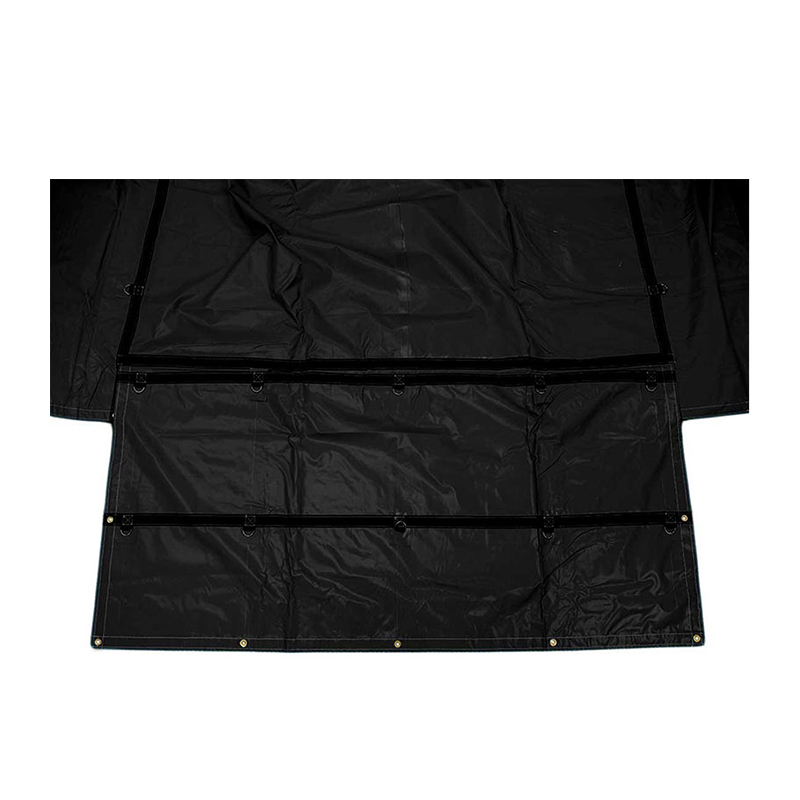 Het hoogwaardige afdekmateriaal, specifiek Heavy Duty Lumber Black Tarp