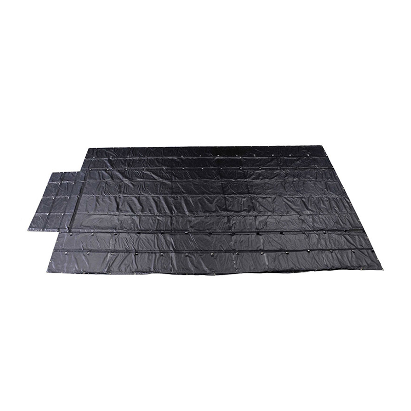 Het hoogwaardige afdekmateriaal, specifiek Heavy Duty Lumber Black Tarp