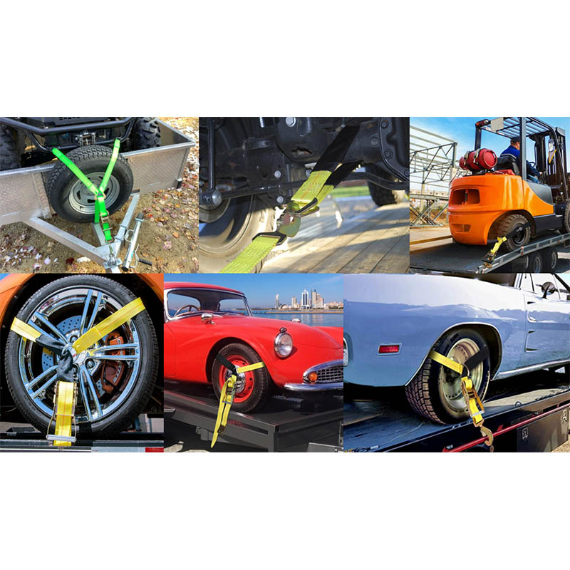 De sleepbinders voor auto-asriemen Ratelbinders