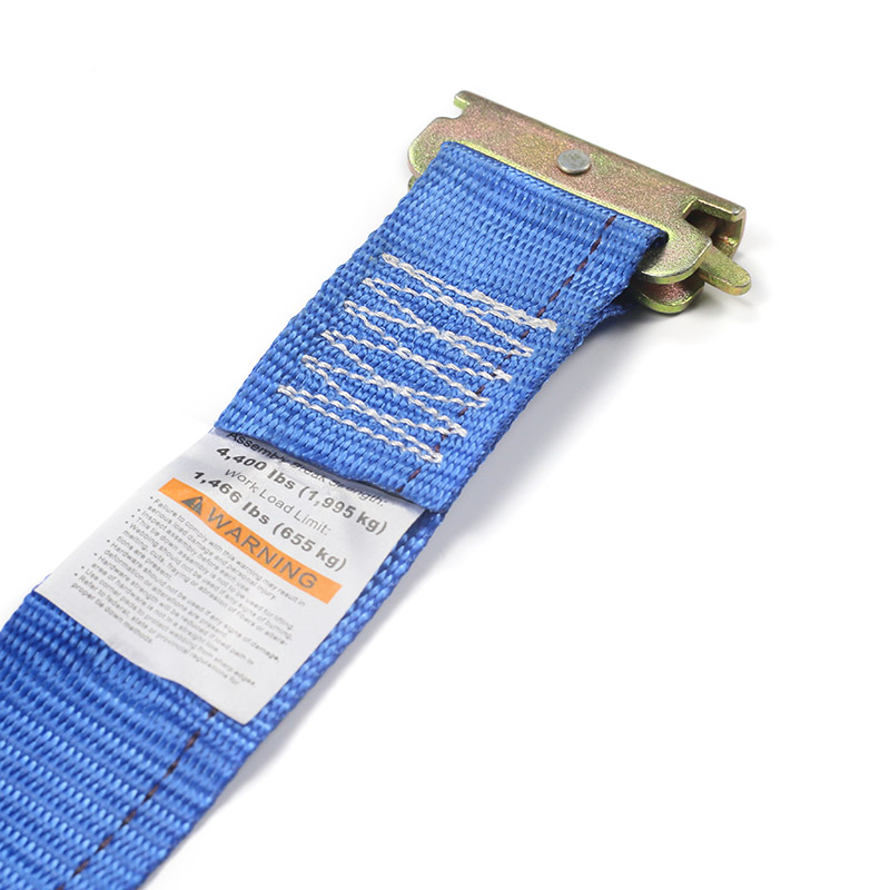 De 2-inch E-Track ratelriem (blauw)