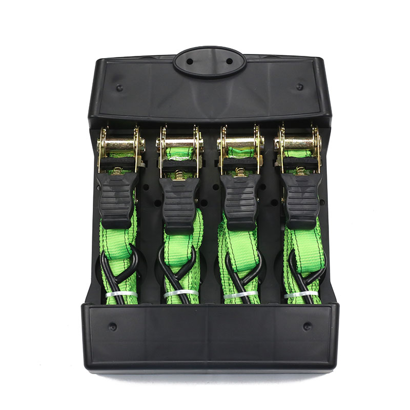 De 4-delige 1-INCH met rubber beklede ratelriemen