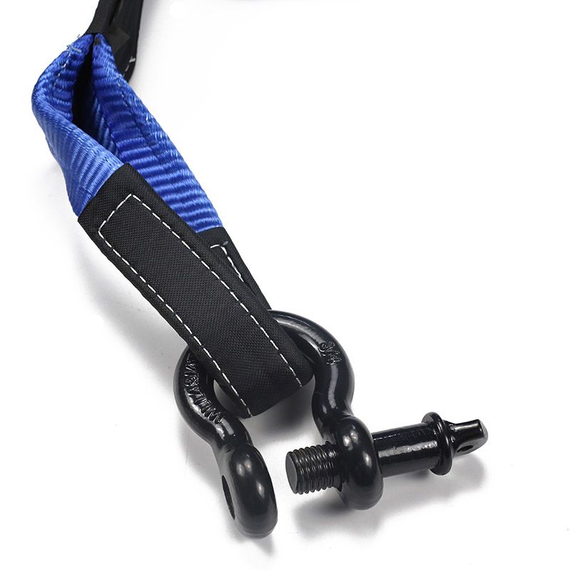 De sleepriemen D-beugel blauw